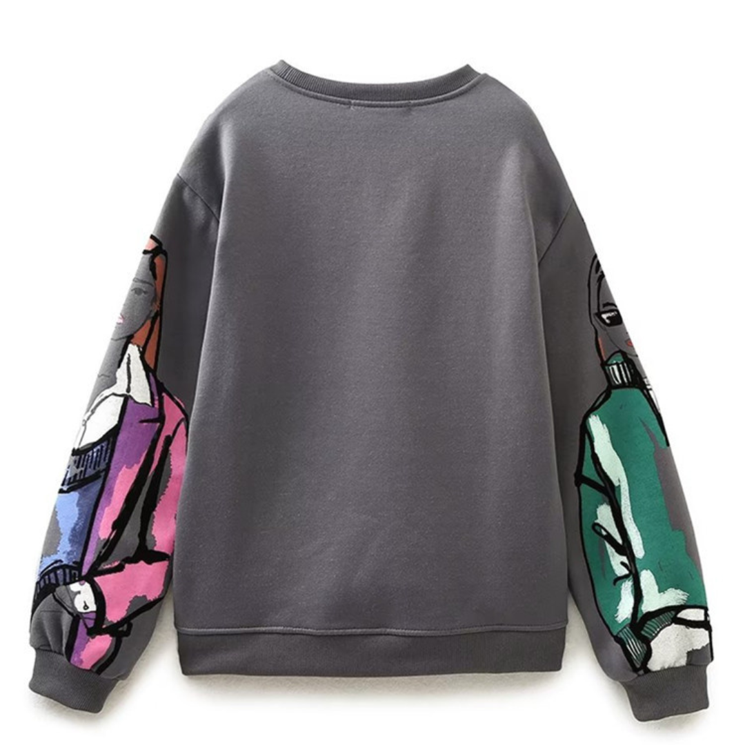 Chic Women's Graphic Hoodie | Warm, Stylish, and Contemporary Comfort