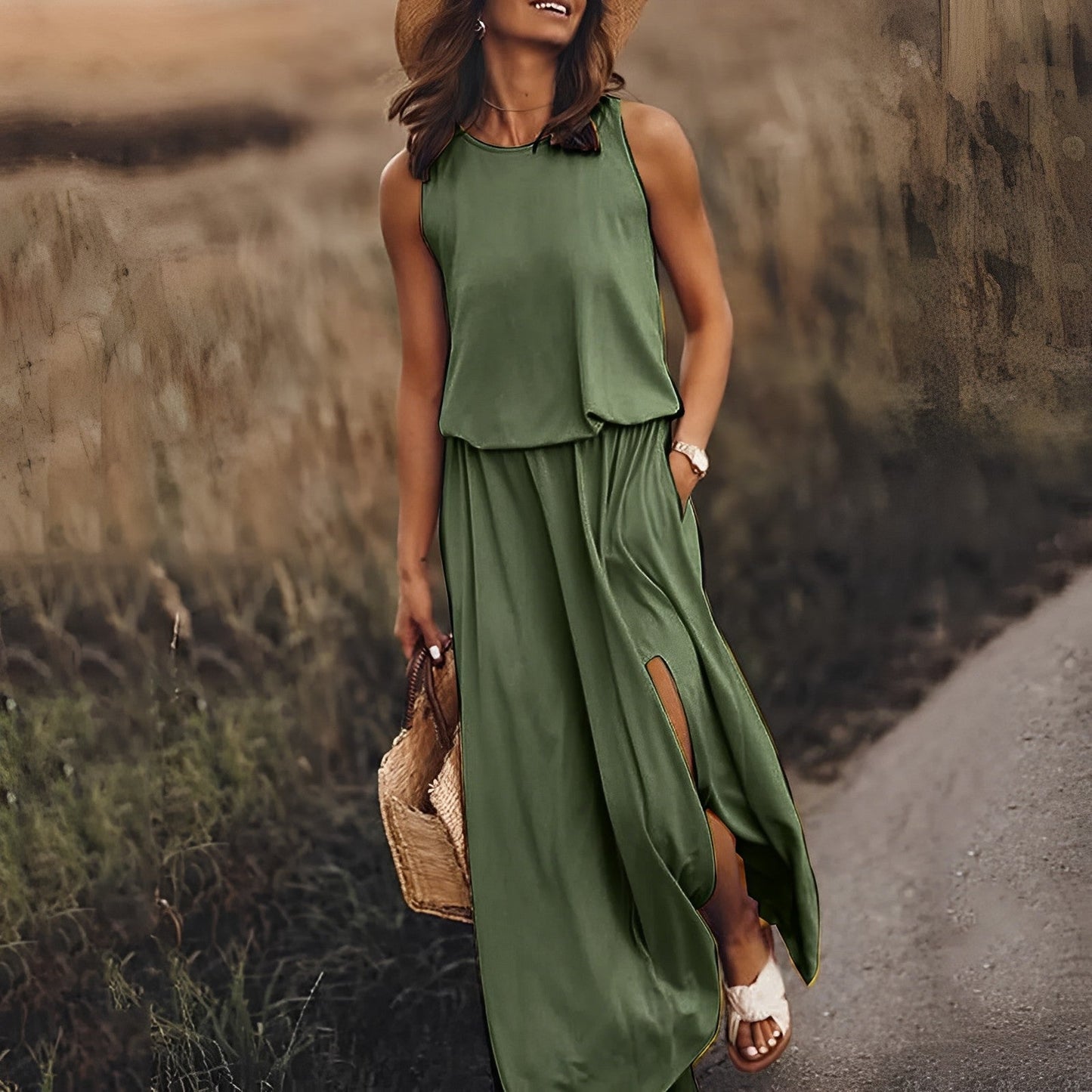 Women's Boho Backless Summer Dress | Maxi