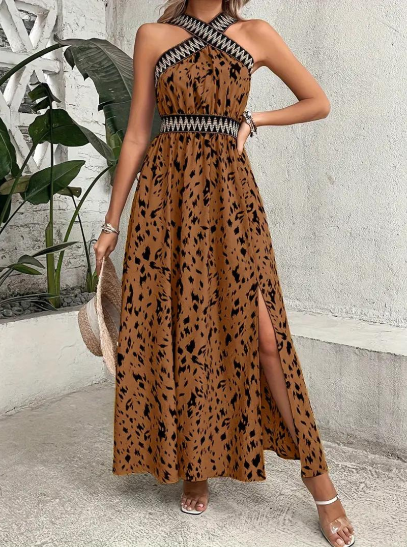 Beverlyn - Elegant sleeveless boho maxi dress