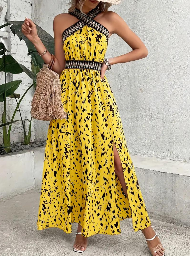 Beverlyn - Elegant sleeveless boho maxi dress