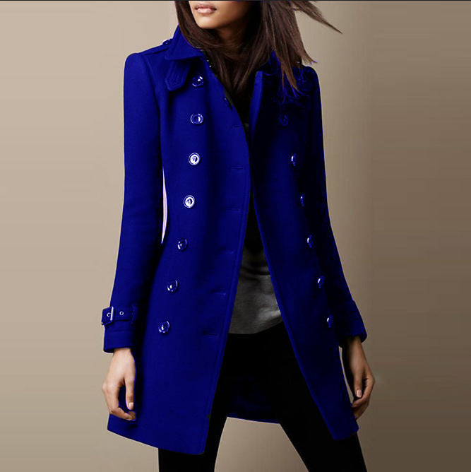 Women's Long Classic Trench Coat | Elegant, Warm, Versatile Design