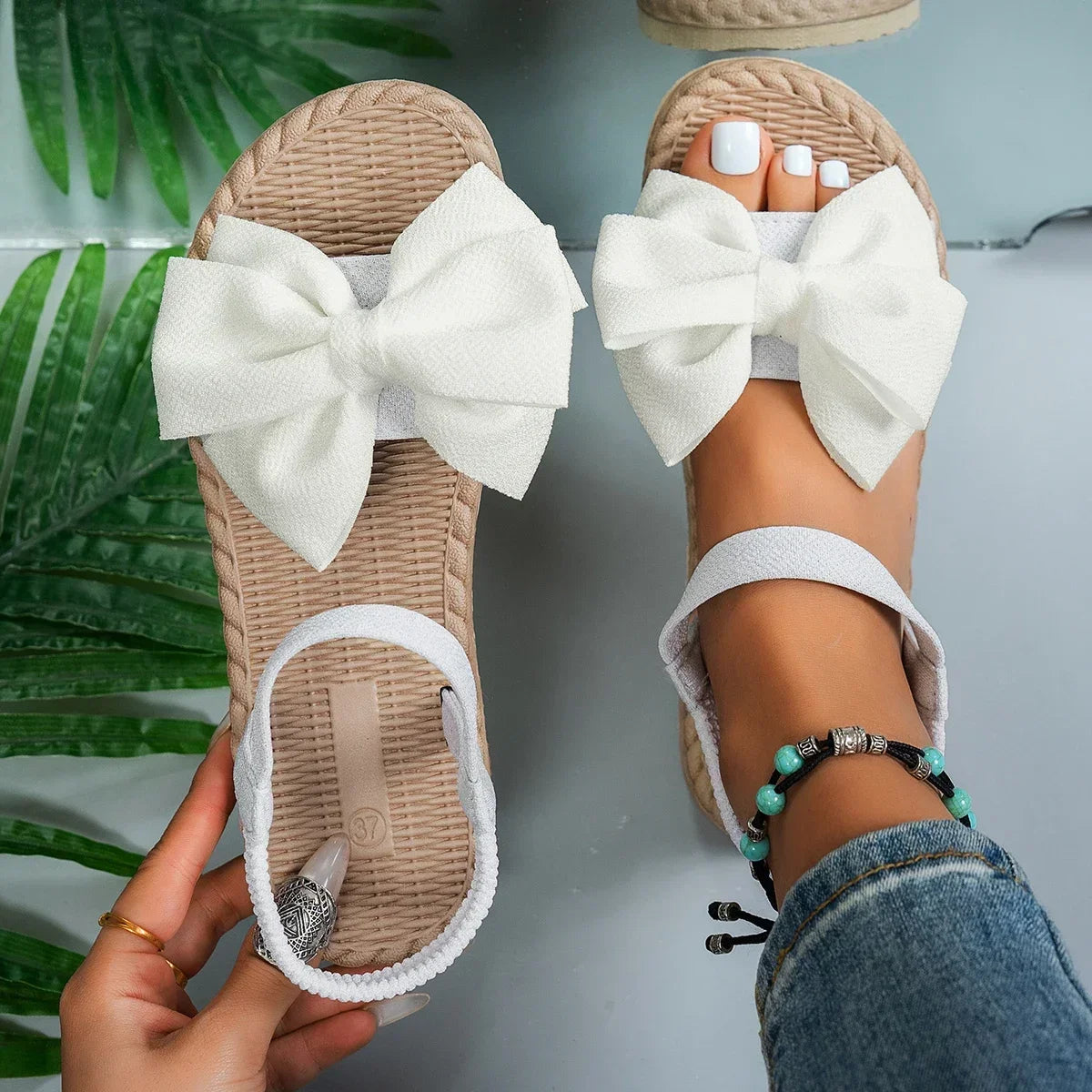 Women's Summer Espadrille Sandals | Bowknot, Ankle Strap