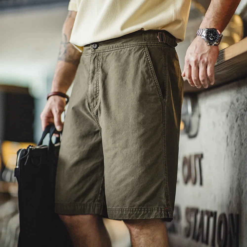 Men’s Summer Chino Shorts | Relaxed, Olive Green