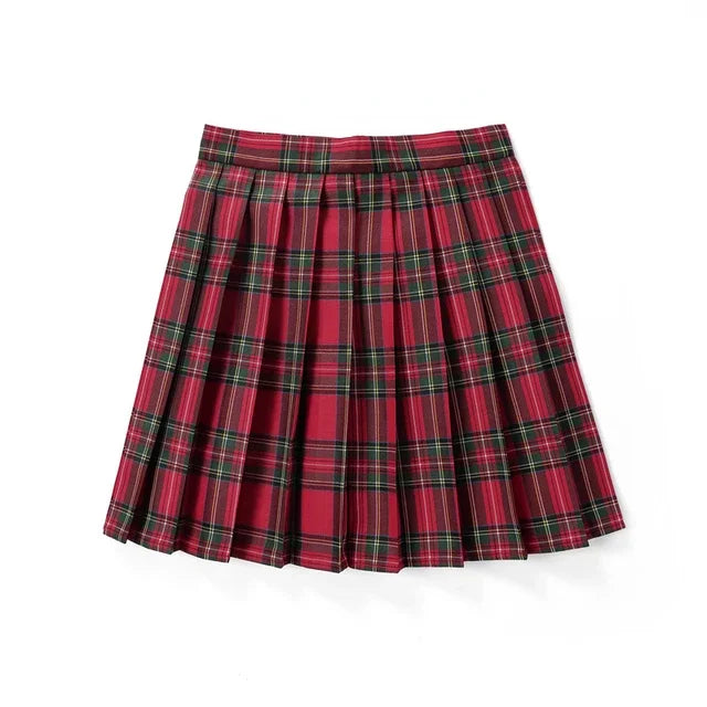 Women's Summer Mini Skirt | Pleated, Tartan Check