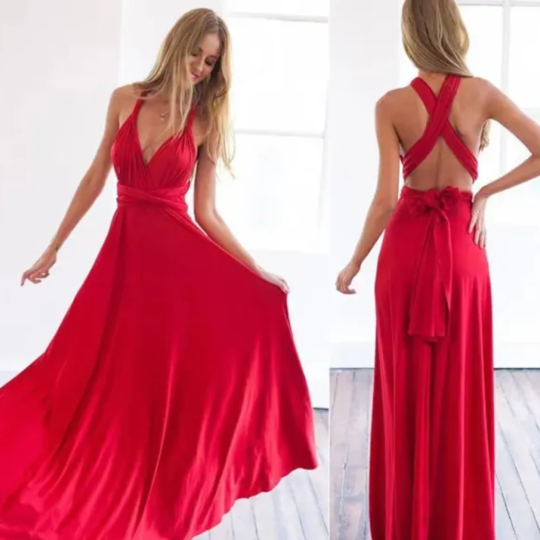 Women's Elegant Backless Party Dress | Maxi