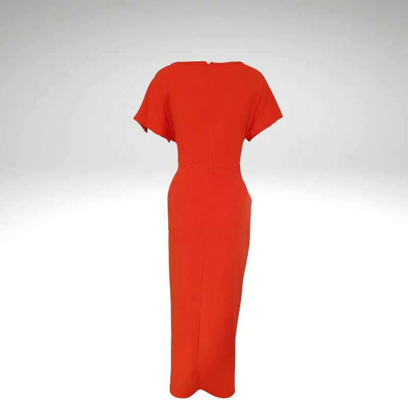 Women's Elegant Wrap Party Dress | Midi