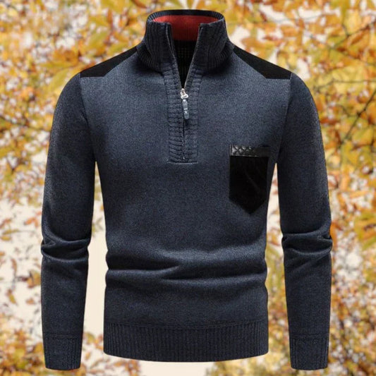 Elegant Men's Zip-Up Sweater | Comfortable, Versatile, Stylish Design