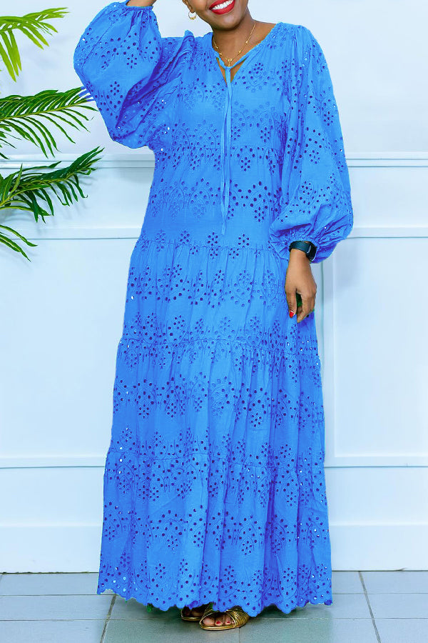 Christie - Casual long-sleeve maxi dress