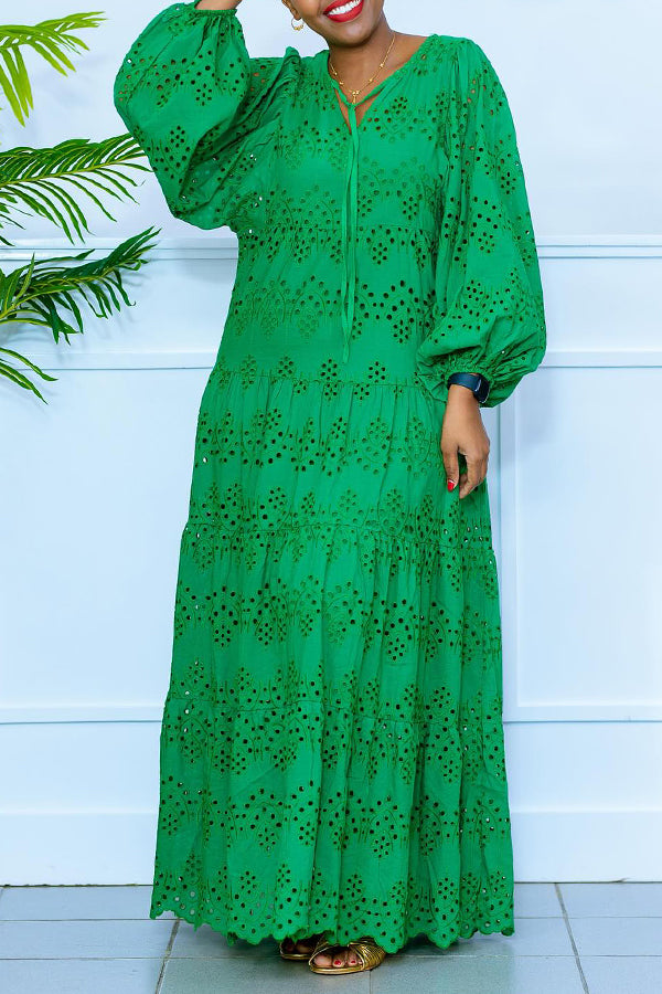Christie - Casual long-sleeve maxi dress