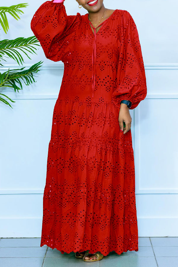 Christie - Casual long-sleeve maxi dress