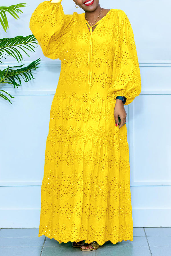 Christie - Casual long-sleeve maxi dress