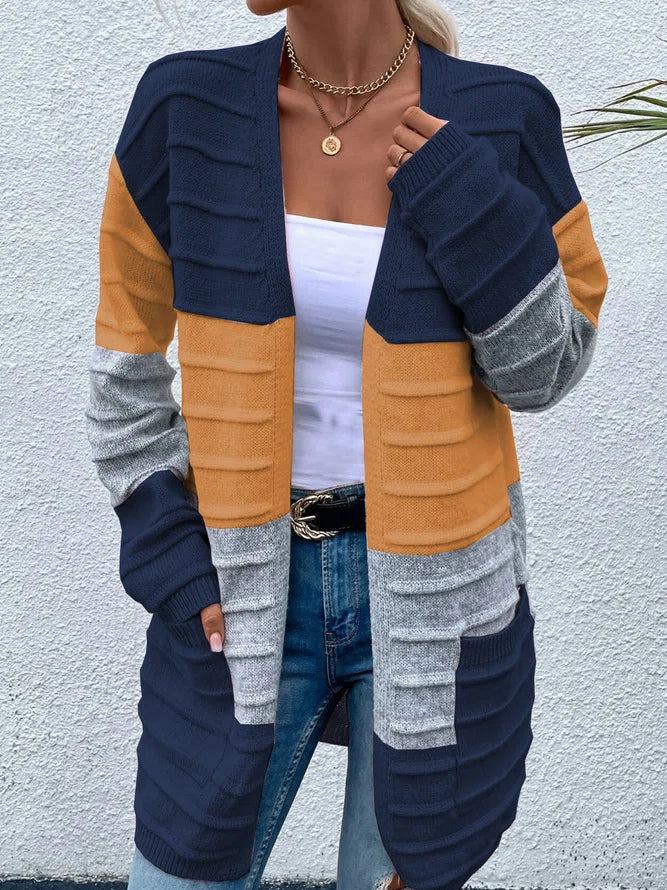 Dariela - Elegant striped colour cardigan