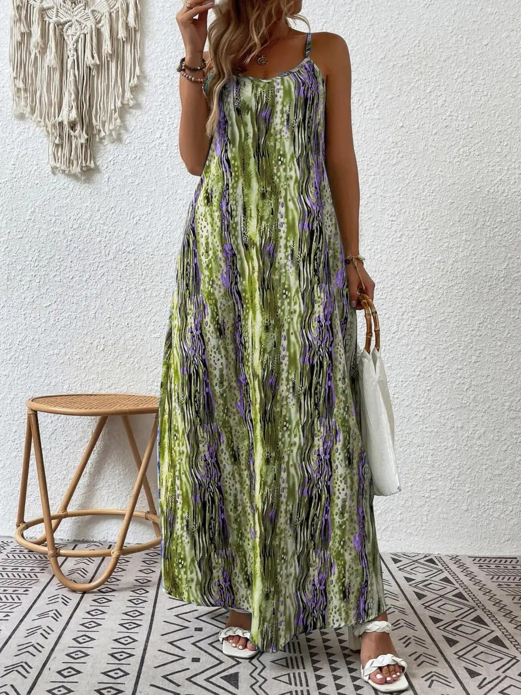Lainey - Elegant sleeveless bohemian maxi dress