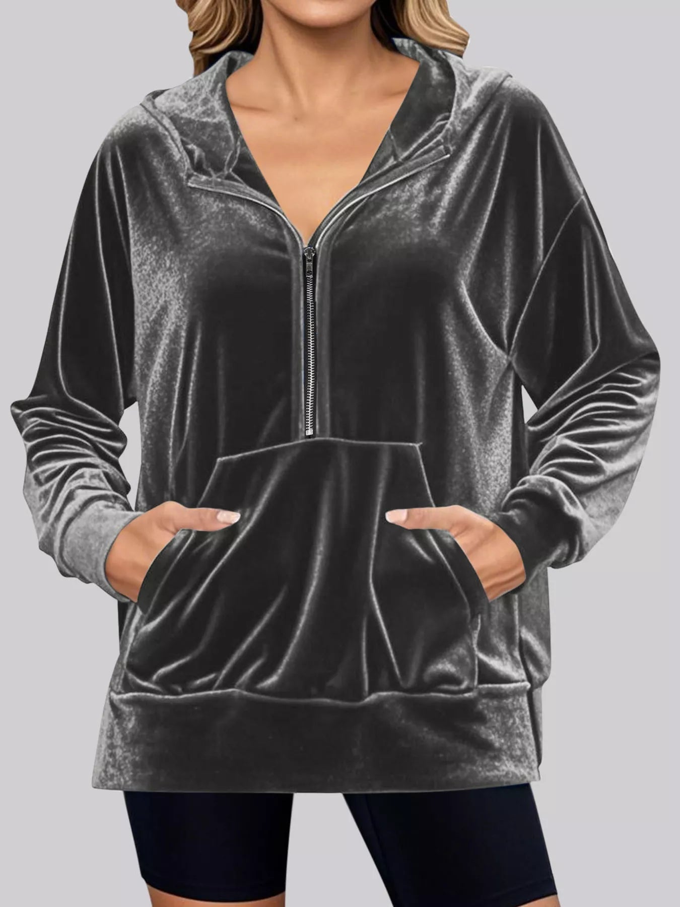 Adaline - Elegant Casual Half-Zip Warm Jacket