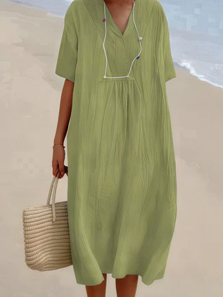 Women's Beach Summer Midi Dress | Loose, Modest