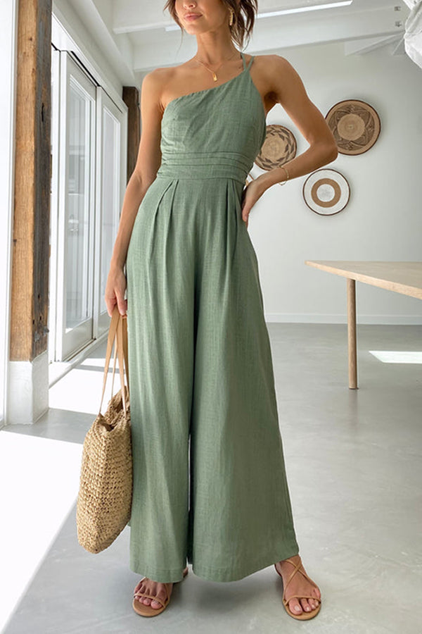 Women's Petite Size Jumpsuit | Wide Leg