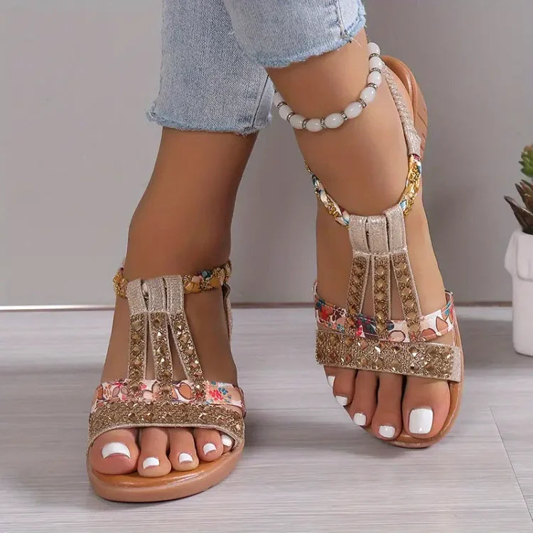 Women's Beaded Wedges | Platform Sandals