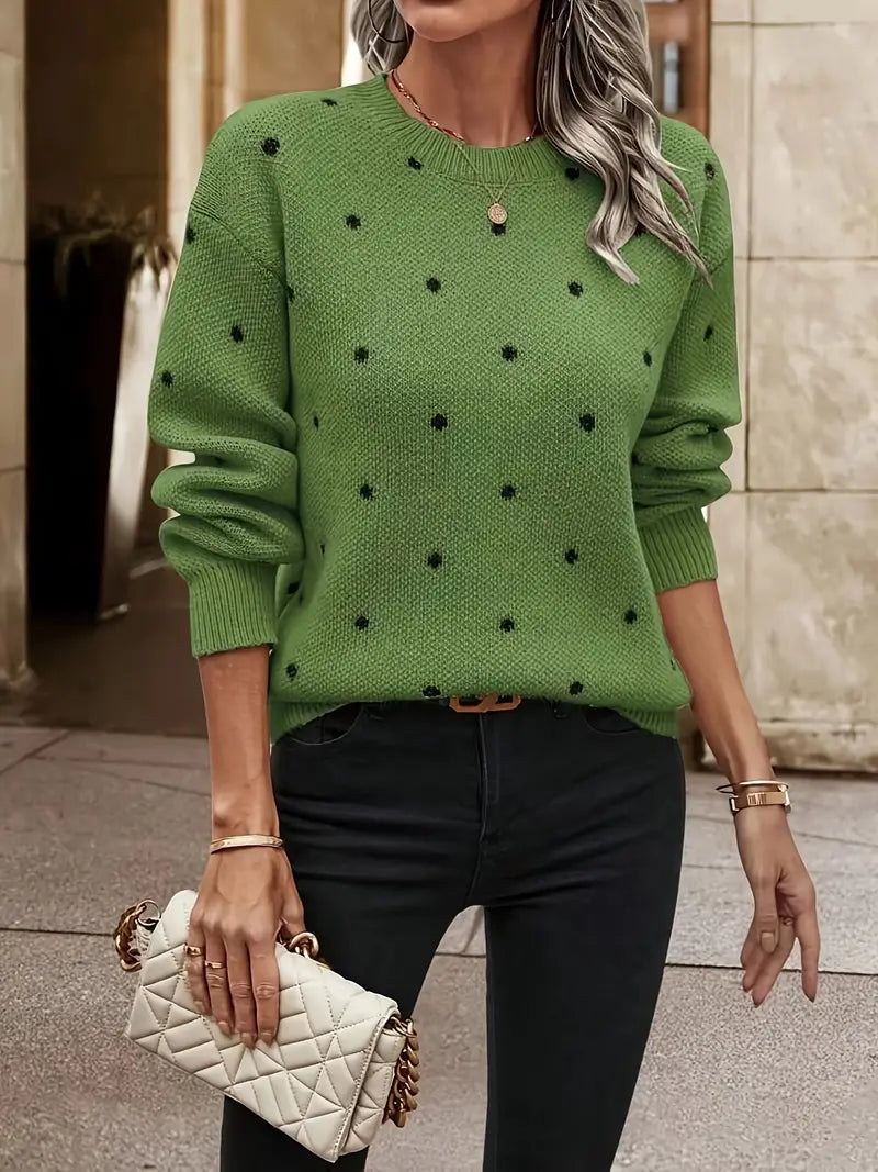 Dannah - Casual elegant polka-dot jumper
