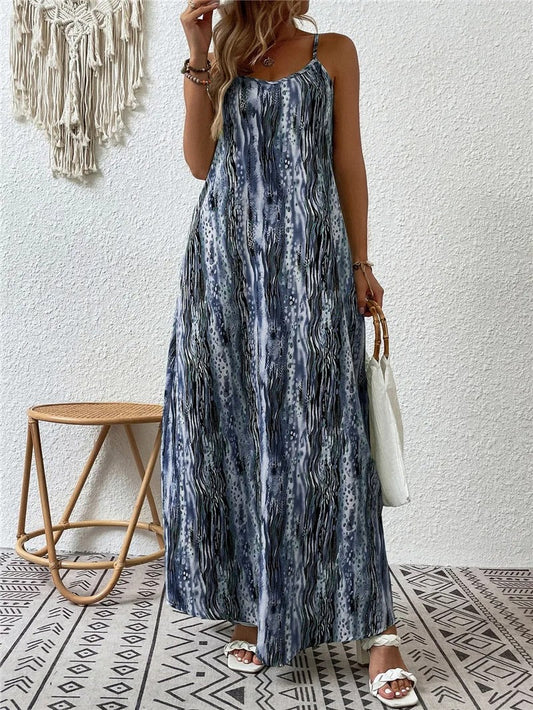 Lainey - Elegant sleeveless bohemian maxi dress