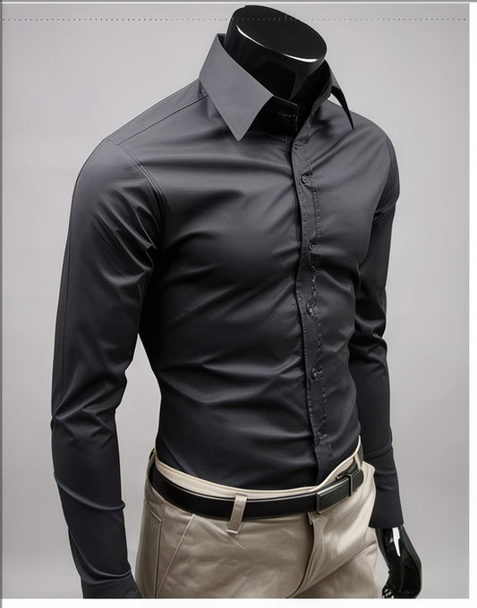 Men's Slim Formal Shirt | Tight Fit, Long Sleeve