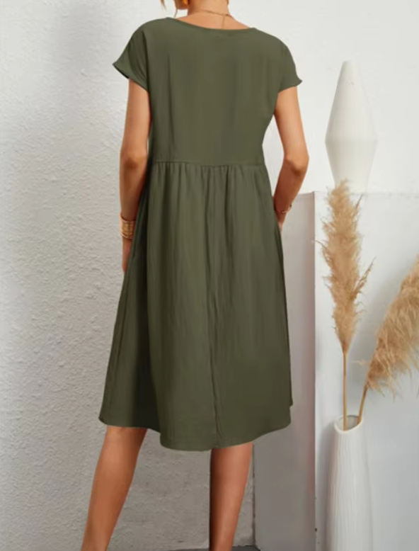 Women's Casual Smock Summer Dress | Midi