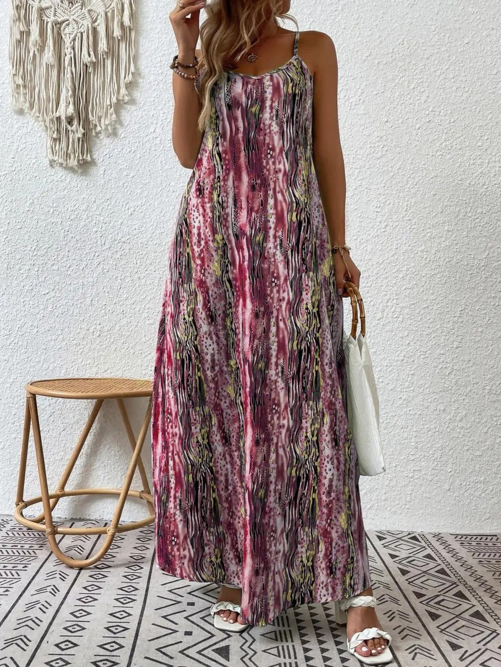 Lainey - Elegant sleeveless bohemian maxi dress