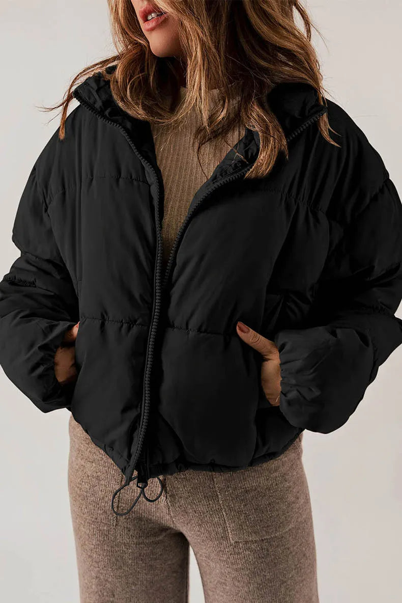 Zaneta - Thick padded warm zipper jacket