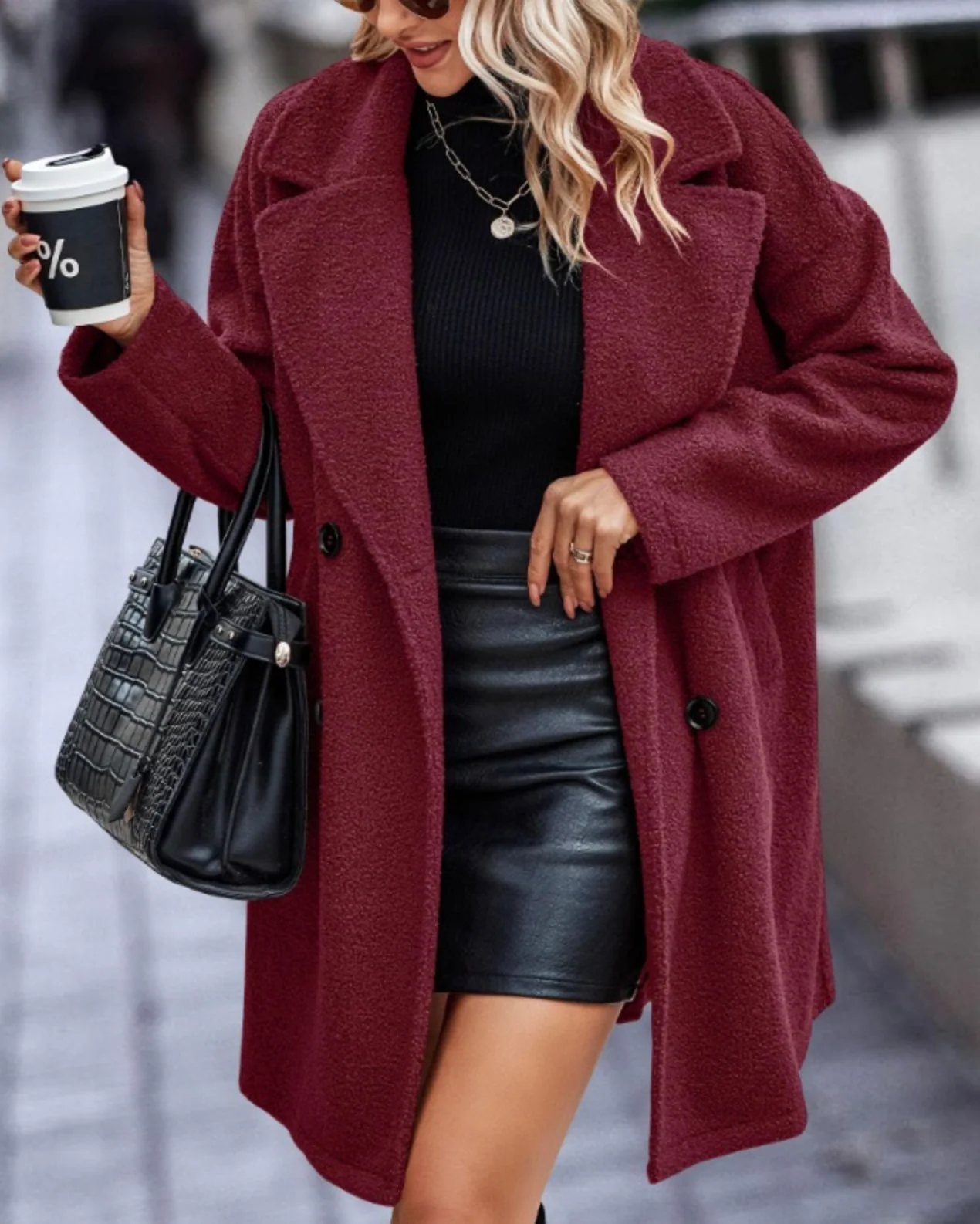 Savanna - Elegant Oversized Long Trench Coat