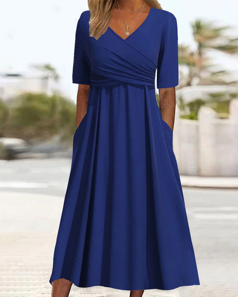Women's Elegant Wrap Party Dress | Maxi