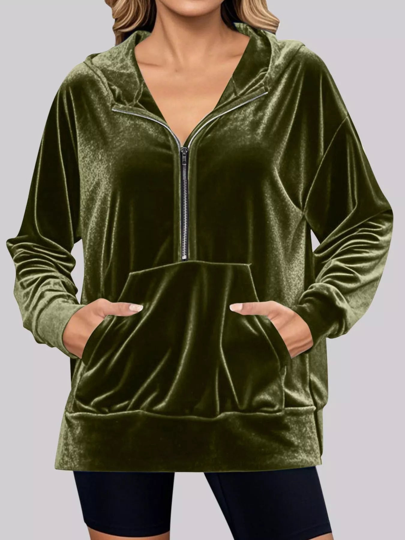 Adaline - Elegant Casual Half-Zip Warm Jacket