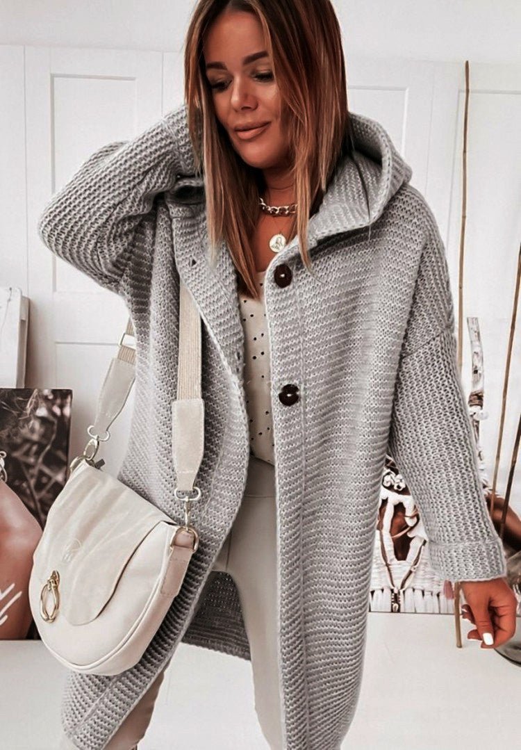 Chic Women's Cardigan Crafted from Luxurious Knit Fabric | Versatile & Stylish
