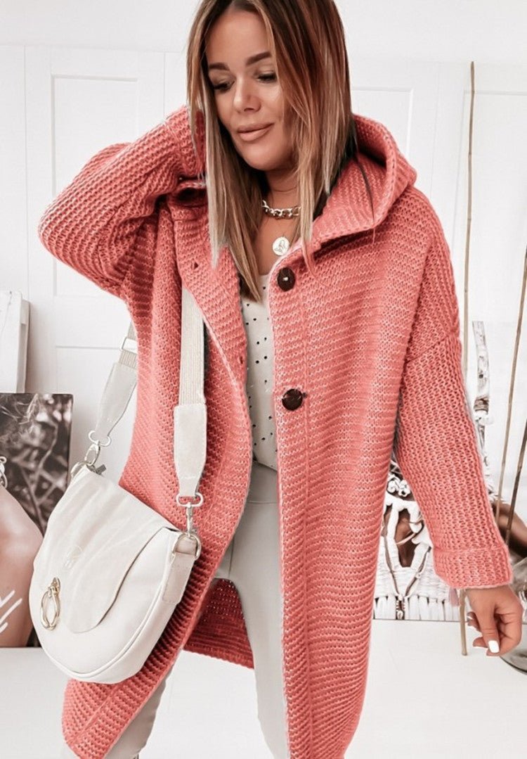 Chic Women's Cardigan Crafted from Luxurious Knit Fabric | Versatile & Stylish