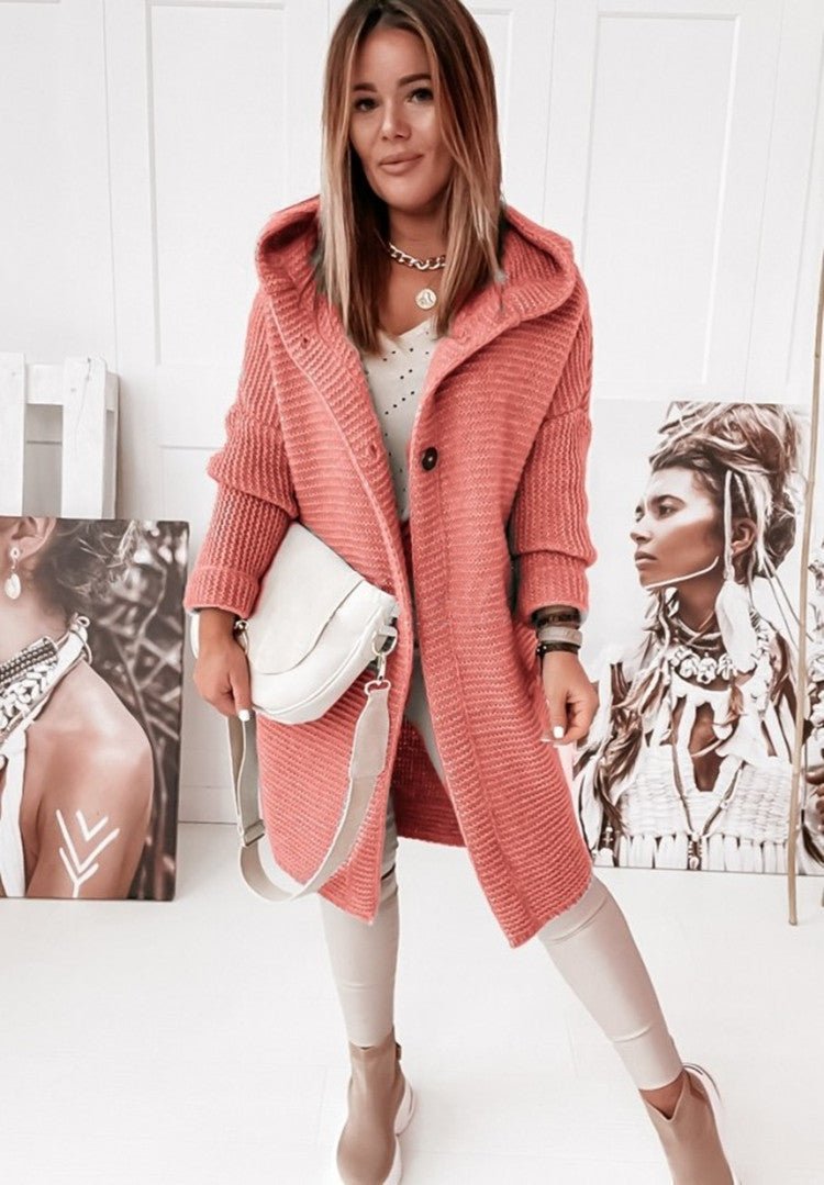 Chic Women's Cardigan Crafted from Luxurious Knit Fabric | Versatile & Stylish