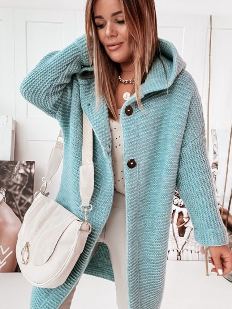 Chic Women's Cardigan Crafted from Luxurious Knit Fabric | Versatile & Stylish