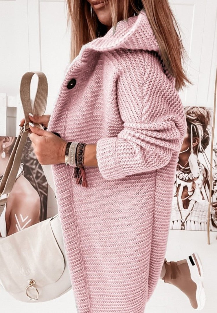 Chic Women's Cardigan Crafted from Luxurious Knit Fabric | Versatile & Stylish
