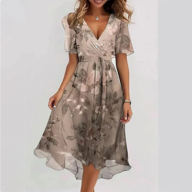 Women's Elegant Wrap Summer Dress | Midi