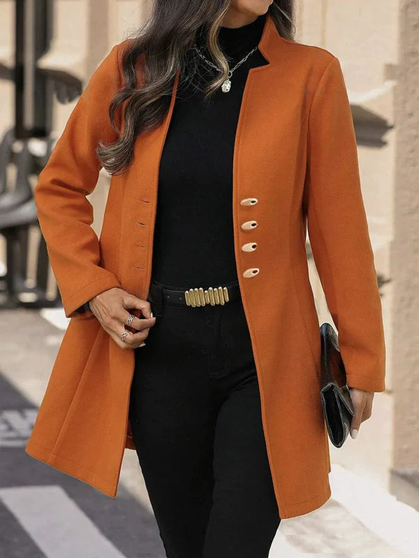 Almira - Elegant Tailored Mid-Length Coat