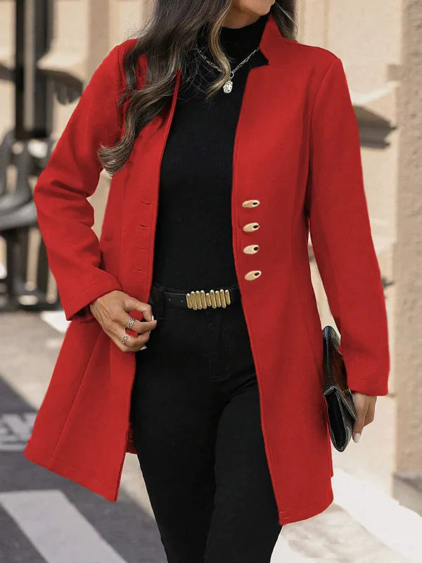 Almira - Elegant Tailored Mid-Length Coat