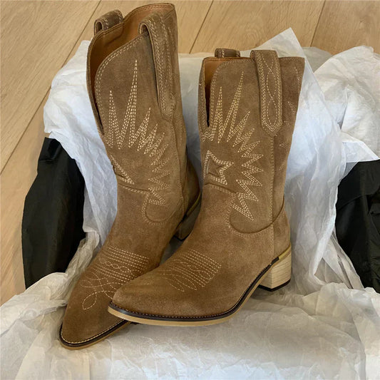 Women's Classic Cowboy-Inspired Boots | Stylish, Comfortable, Durable