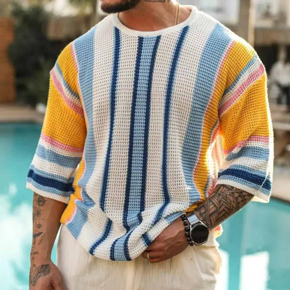 Vibrant Striped Knit Jumper | Warm, Comfortable, Stylish Essentials