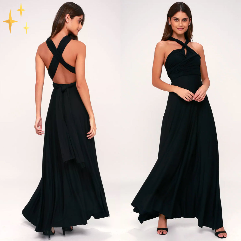 Women's Elegant Backless Party Dress | Maxi