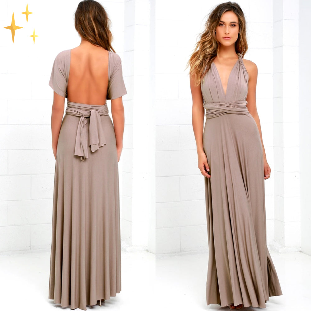 Women's Elegant Backless Party Dress | Maxi