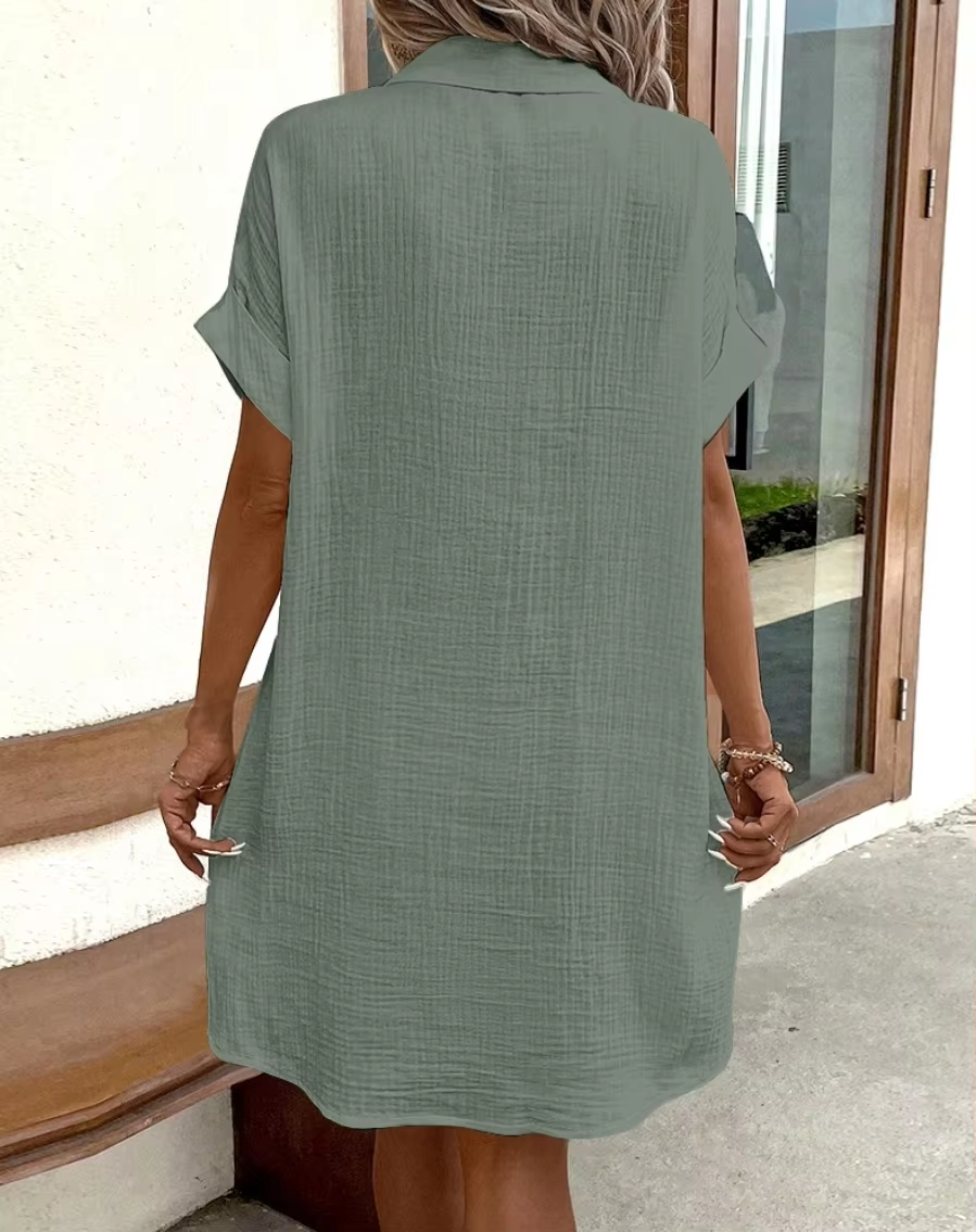 Women's Casual Shirt Summer Dress | Mini