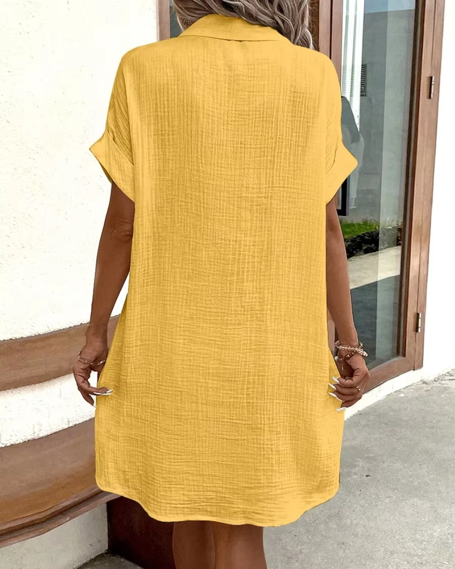 Women's Casual Shirt Summer Dress | Mini