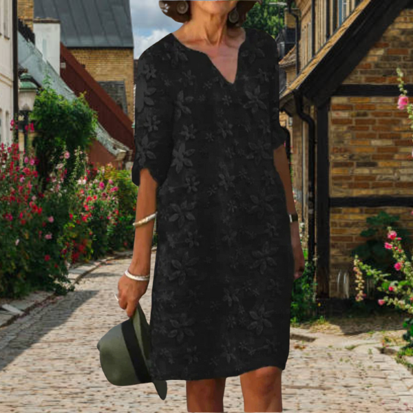 Women's Elegant Embroidered Summer Dress | Mini