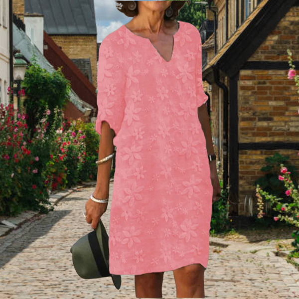 Women's Elegant Embroidered Summer Dress | Mini