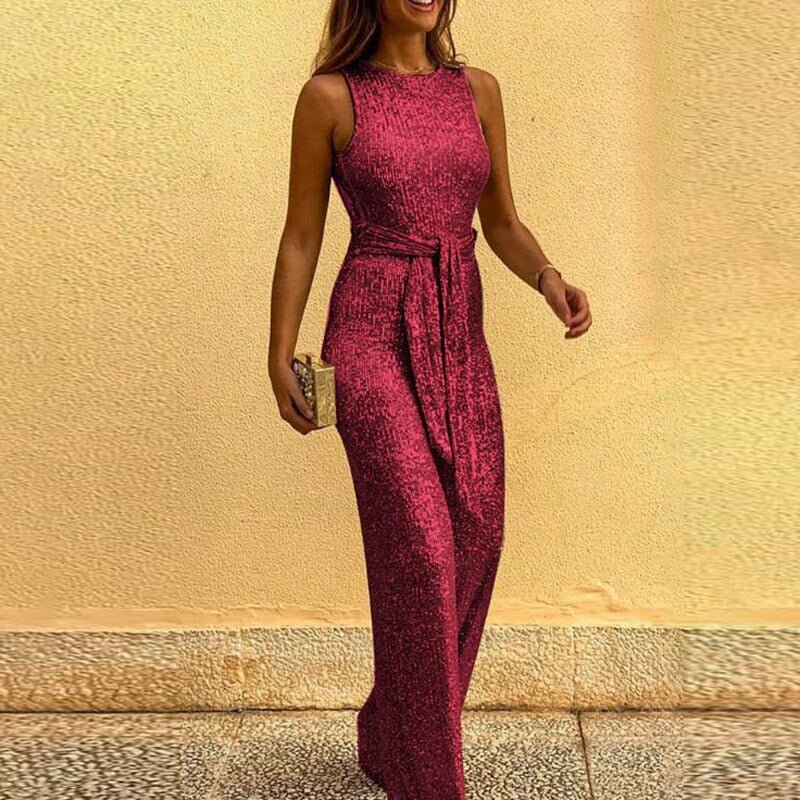 Women's Petite Size Jumpsuit | Sequin