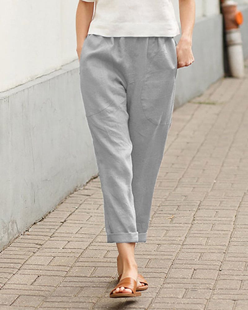 Rilynn - Comfortable casual trousers with large pockets