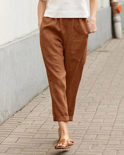 Rilynn - Comfortable casual trousers with large pockets