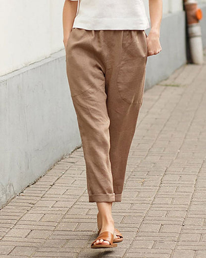 Rilynn - Comfortable casual trousers with large pockets